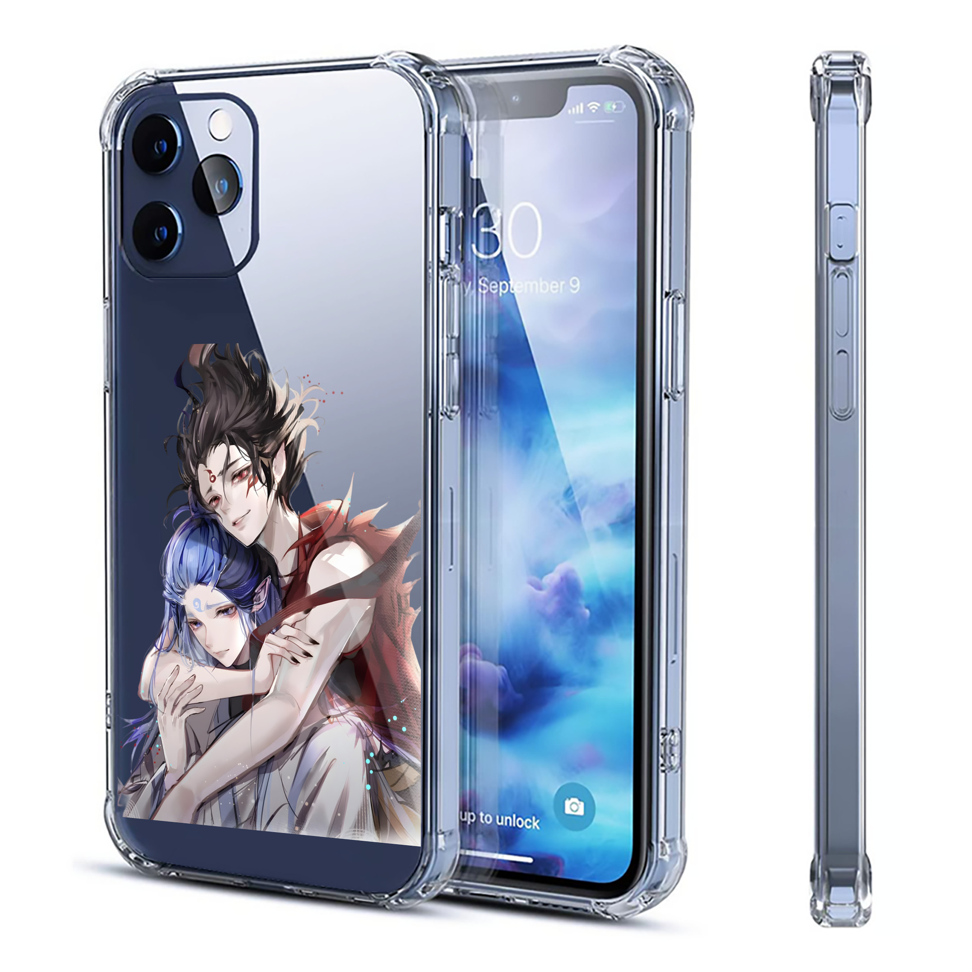 （画像用） Ne Zha 2 ナタ 魔童の大暴れ 【iPhone 12シリーズ対応】透明スマホケース（クリアソフトケース）